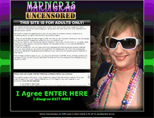 Tablet Screenshot of mardigrasuncensored.com